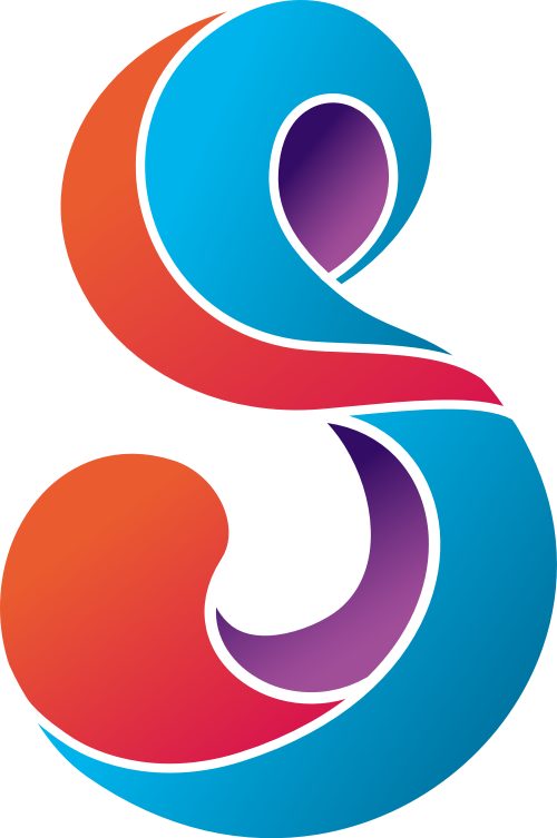 創(chuàng)意S字母矢量圖標(biāo)元素 logo png