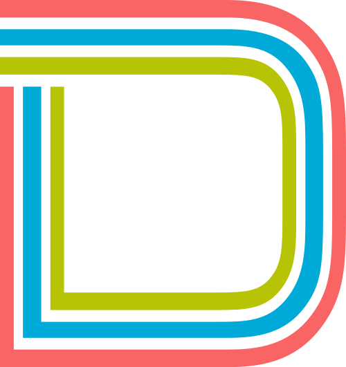字母D三色logo設(shè)計素材 logo png