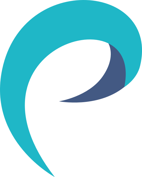 藍(lán)色極簡字母P矢量logo圖標(biāo) logo png