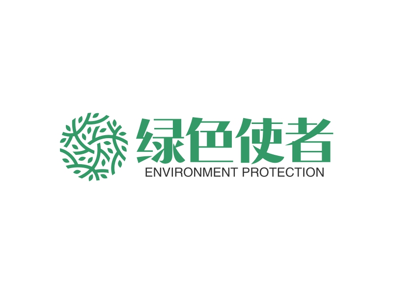 綠色使者LOGO設計